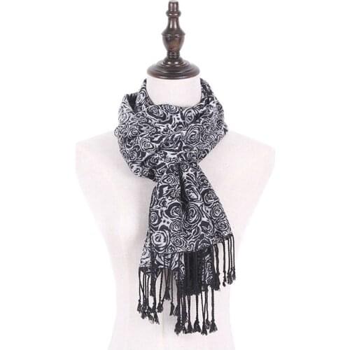 Winter Men Scarf Viscose Acrylic Foulard Luxury Brand Tassel Woven Echarpe Bufanda shawls