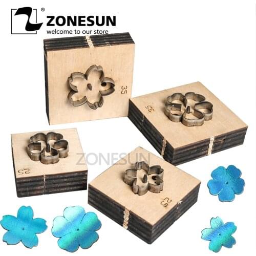 ZONESUN flower leather cutting die papercraft paper art leather decoration tool for die cutting machine DIY handicraft cutter