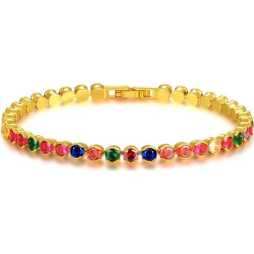 ZSLBS New Fashion Charming Shiny Crystal Bracelets For Women Cubic Zirconia 15/17Cm Bracelet Bangle Jewelry Gifts Pulseras Mujer