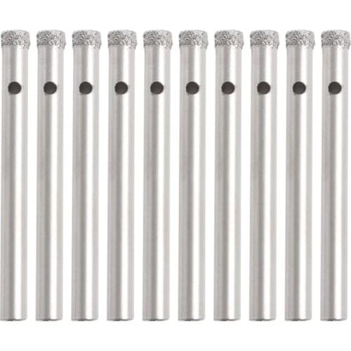 New High quality 5mm Diamond Coated Core Drill Bits Hole Saw Glass Tile Ceramic Marble 10Pcs-ThZ