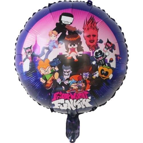 10pcs 8inch Cartoon Friday Night Funkin Foil Helium Balloons Birthday Party Supplies Video Game Supplies Air Globos Kids Toys