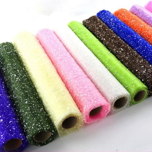 3.6m 4Yards Snowflake Tulle Yarn Flowers Packaging Wrapping Gift Packing Materials Wedding Decoration Party Supplies