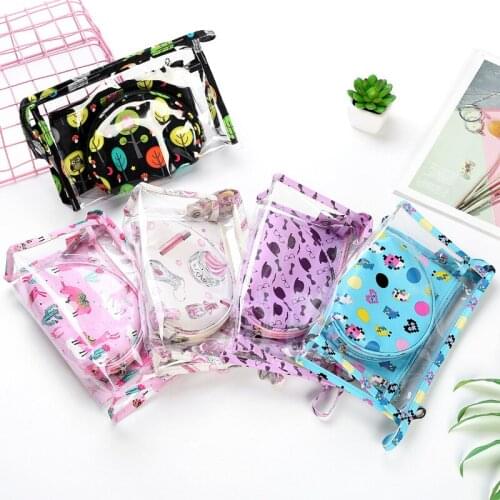 3pcs/set Transparent PVC Cosmetic Bags Waterproof Wash Bag Women Travel Storage Bag Make Up Organizer Portable Makeup Cases