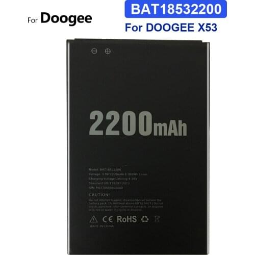 Battery 2200mAh For DOOGEE X53 X 53 BAT18532200 Bateria