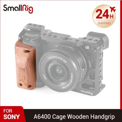 SmallRig DSLR Camera Wooden Handgrip for Sony A6400 Cage APS2318