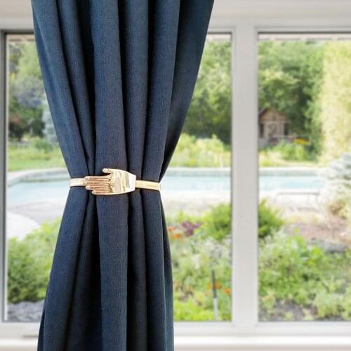 Elastic Spring Adjust Length Curtain Buckle Palm Of Hand Type Curtain Tieback Holder Home Decorations Curtain Accessories