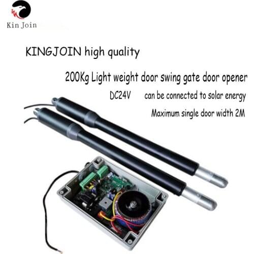 KINJOIN AC220V/AC110V/DC24V Electric Linear Actuator 150kg-200kgs Engine Motor System Automatic Swing Gate Opener