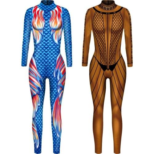 Halloween cosplaySpot wholesale Egypti bshee digital printing role-playing long-sleeved tightsVispera de Todos los Santos