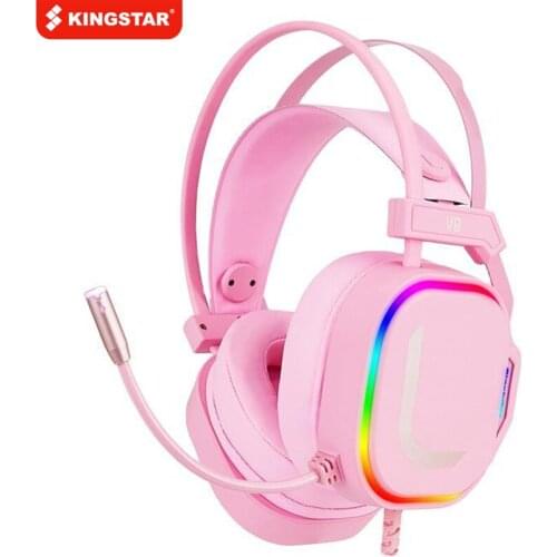 Gaming Headsets Wired Headphones With Microphone 7.1 Surround Sound RGB Light Overear Headset for Laptop Tablet Gamer PC PS4