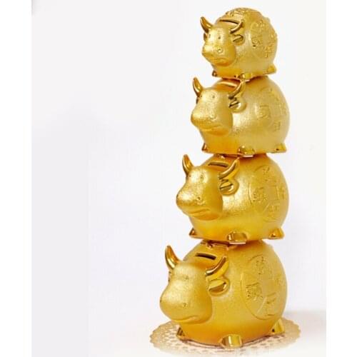 Cow Cartoon Coin Storage Box for Kids Birthday Gift Home Decor Money Saving Box