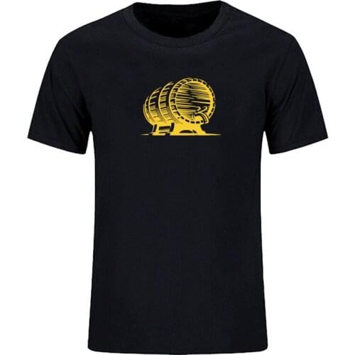 Summer casual printed beer keg Funny Short sleeve T-shirt mens T-shirt