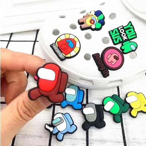 Original PVC Robot Shoe Buckle Accessories Shoe Decoration for Crock Charms Designer Kids Gift