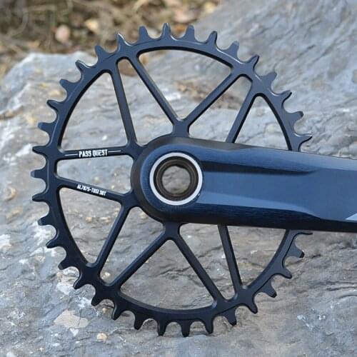PASS QUEST oval Chainring 0mm offset MTB Narrow Wide Bicycle Chainwheel for deore xt M7100 M8100 M9100 SHIMANO 12S Crankset