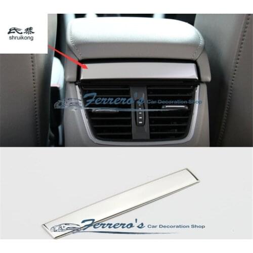1PC for 2015-2018 Skoda Octavia A7 5E3 armrest box outlet stainless steel decoration sequins high quality car accessories