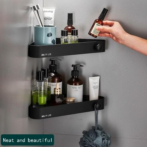 Bathroom shelf toilet toilet vanity triangle towel storage wall-free punching wall hanging bathroom