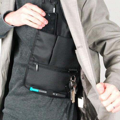 Anti Theft Storage Bag Underarm Shoulder Bag Inspector Holster tablet Card Case Wallet men Agent package