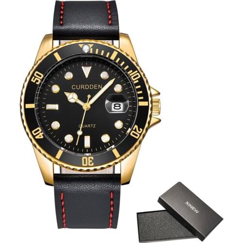 Relogio Masculino Men Luxury Brand Watches Mens Leather Casual Date Quartz Wristwatches Relojes Lujo Marcas Men montre homme