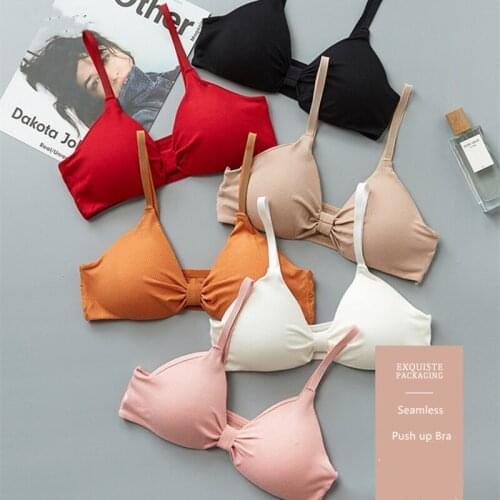 Sexy Bra Bralette Push Up Seamless Brassiere For Women Lingerie Comfortable Seamless Wireless Underwear Padded Backless Bralette