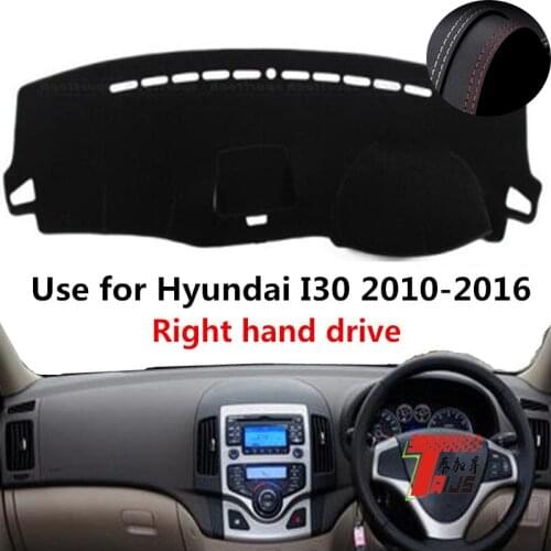 TAIJS Factory Sport Classic Leather Car Dashboard Cover For Hyundai I30 2010 2011 2012 2013 2014 2015 2016 Right hand drive