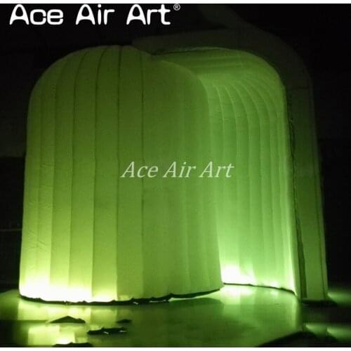 Smart full white inflatable selfie booths,dome shap photo booth, open air exhibition tent/booth with skin or logo for sale