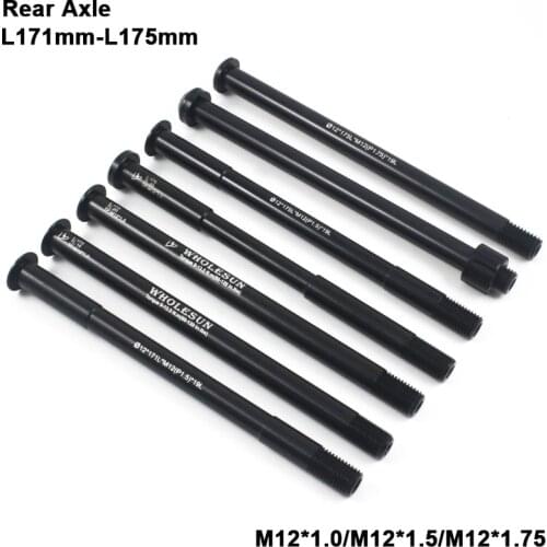 Bicycle Thru Axle Bike Quick Release Hubs Tube Shaft Skewers Rear Axle L171 L173 L175 M12x1.0 M12x1.5 M12x1.75 Bike Axle