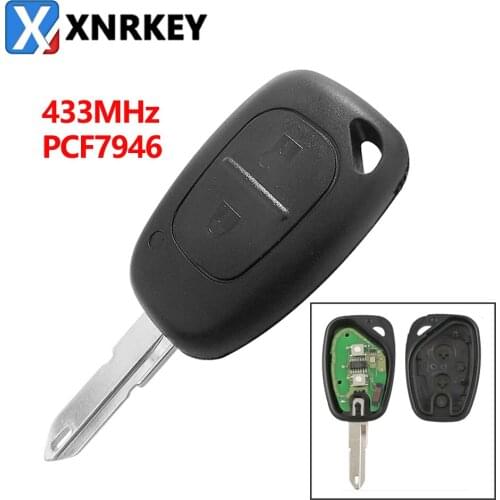 Free Shipping (1 pcs)2016 Best Quality 2 BTN Remote Key For Renault Master Trafic For Vauxhall For Movano Interstar