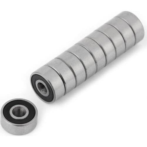 10pcs 623-2RS Bearings Double Rubber Ball Bearing Sealed Steel Miniature Deep Groove Ball Bearings 3*10*4mm