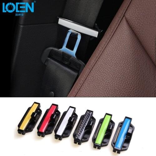 2PCS Multicolor ABS plastic Car Vehicle Seat Belts Clips Safety Adjustable Stopper Buckle Plastic Clip Auto Interior Accessories