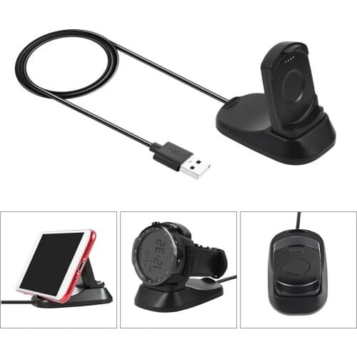 2 In 1 USB Charger Holder Dock Stand Adapter Non-slip Holder For Ticwatch E Pro Smart Watch Mobile Phone Mini Stand Holder