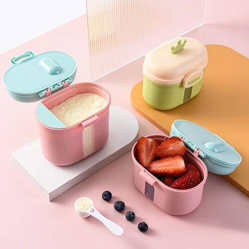 240g/360g baby milk powder container box container out carrying food box double-layer baby feeding food storage box