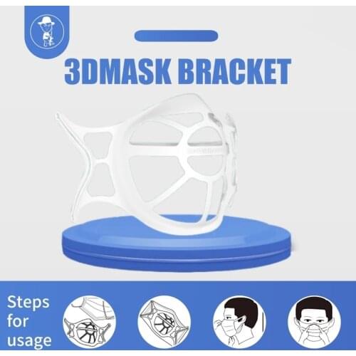 3D Mouth Mask Support Breathing Assist Mask Inner Cushion Bracket Food Grade Silicone Mask Holder Breathable Valve Fashion Mask