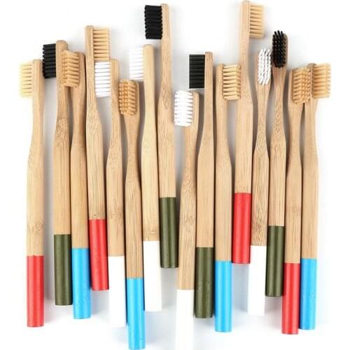 4/2/1pcs Natural Environmental Bamboo Toothbrush Soft Bristle Tip Adults Toothbrush Eco Friendly Wooden Toothbrush For Oral Care