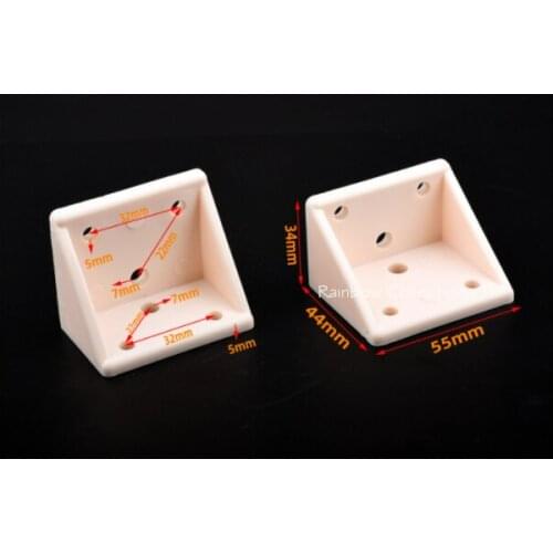 4Pcs Durable Thickened Plastic Corner Brackets Right Angle 90 Degree Angle for Bed corner