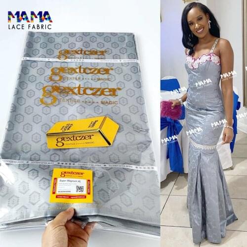 5 Yards African 2021 Best Selling Women Daily Dresses Printed Bazin Riche Getzner Flower Pattern Sewing Clothing Basin Riche