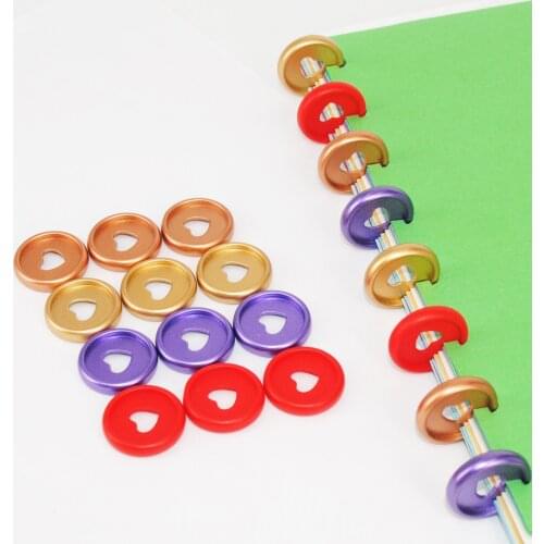 60pcs 24mm Expander Rings Planner Discs Mushroom Binding Discs Binder Notebook Binder Rings Planner Accessories School Supplies