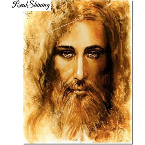 Diamond Embroidery Cross Stitch Religion Jesus Full Square Diamond Painting Paint With Diamonds Picture Of Rhinestones FS6599