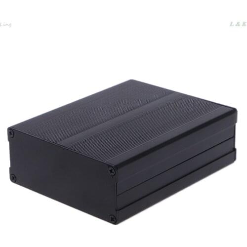 Aluminum Box Enclosure DIY Electronic Project Black Instrument Case 120x97x40mm
