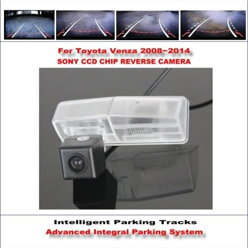 Car Intelligent Parking Tracks Rear View Camera For Toyota Venza 2008-2014 Backup Reverse CAM