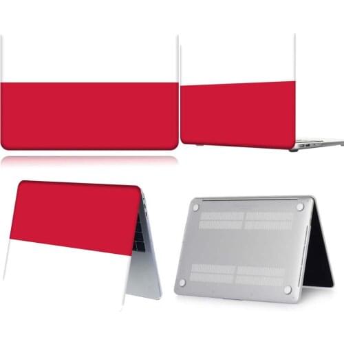 Polish Flag Pattern New Touch Bar Laptop Case For Apple Macbook 12/Air 11 13 A2337/Pro 13(A2251 A2289) 15 16 /Pro 13 A2338