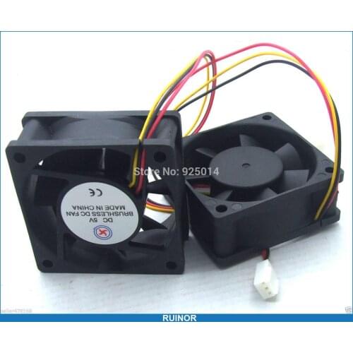 DC 5V Fan Brushless Cooling Fans 60x60x25mm 3pin for chassis Monitoring Server