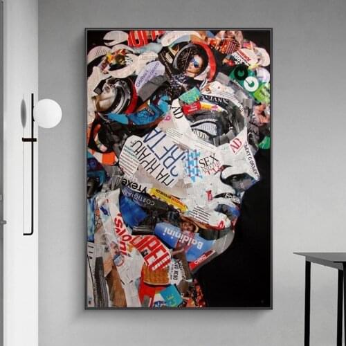 David Graffiti Art Canvas Painting Posters and Prints David Sculpture Colorful Street Wall Art Pictures Cuadros Home Decoration