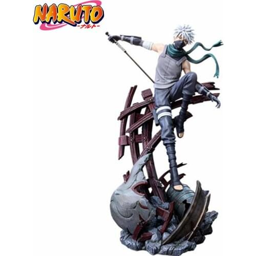 Naruto Hatake Kakashi PVC Action Figure Statue 330mm Naruto Shippuden Anime Kakashi Figurine Model Toy