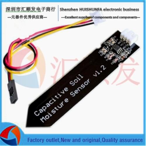 Capacitive soil moisture sensor is not easy to corrode wide voltage feed line