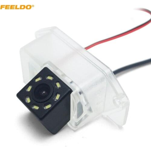 FEELDO Car Backup Rear View Camera with LED For Mitsubishi Lancer/Lancer Evolution/Outlander Reversing Camera #HQ5922