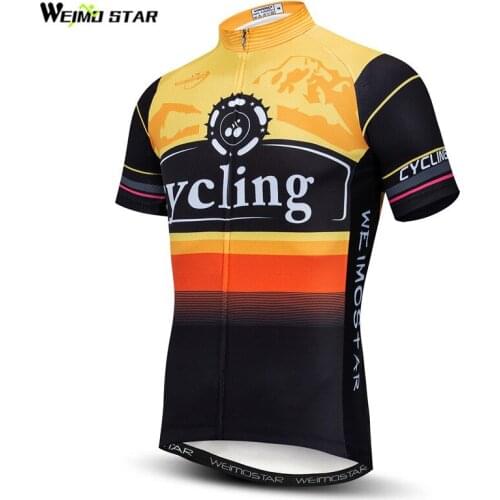 Weimostar Team Cycling Jersey Tops Men Summer Pro Racing Bicycle Clothing Maillot CIclismo Short Sleeve Bike MTB Jersey Shirt