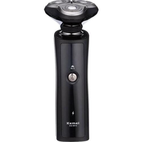 Kemei rechargeable electric shaver men grooming shaving machine beard razor hair trimmer face care 3D floating shaver