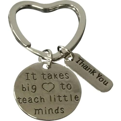 Creative New Thank You Key Ring heart-shaped Key Ring Pendant Small Gifts Best Gifts