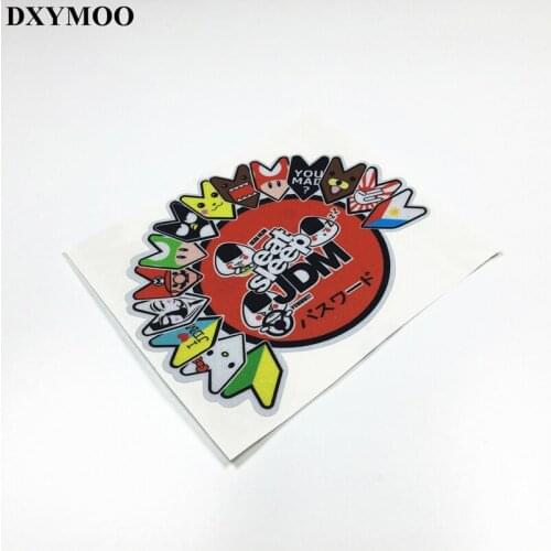 JDM Arrow iArco Eat Sleep Japanese Car Stickers Motorcycle Racing Sticker Decals Reflective