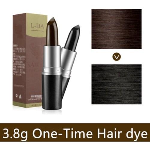 3.8g One-Time Hair dye Instant Gray Root Coverage Hair Color Modify Cream Stick Temporary Cover Up White Hair Colour Dye