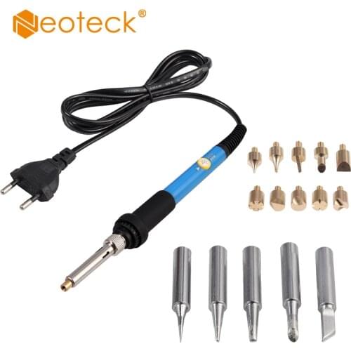 Neoteck Soldering Iron With On Off Switch 60W 220V Soldering Iron AC220V 50Hz Soldering Iron With EU Power Adapter
